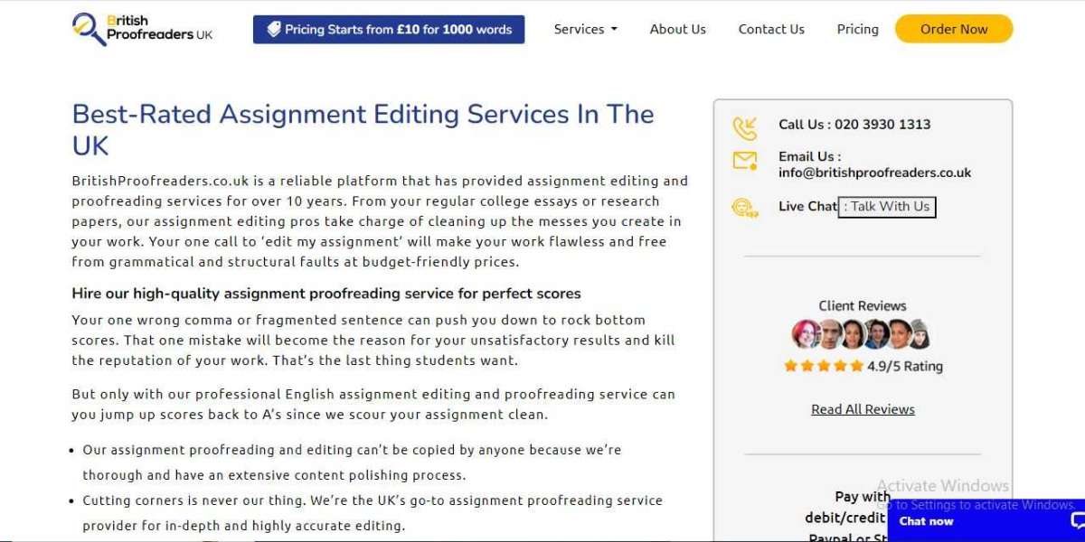 Assignment Editing Proofreading Services